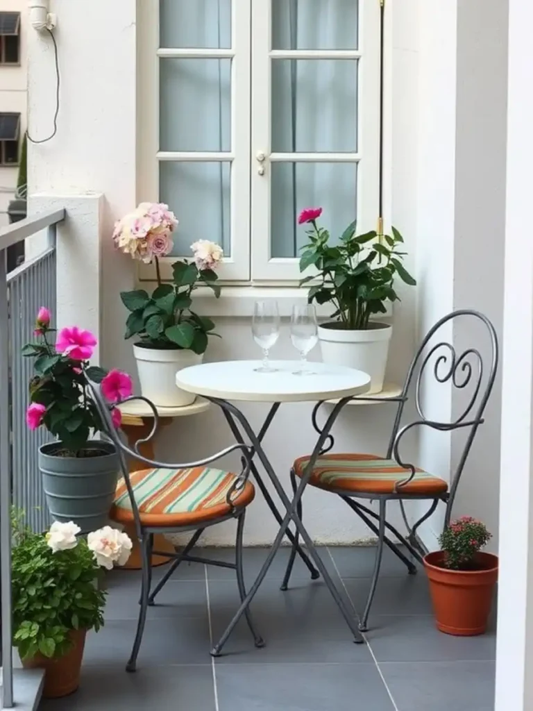 Charming Bistro Table Setup