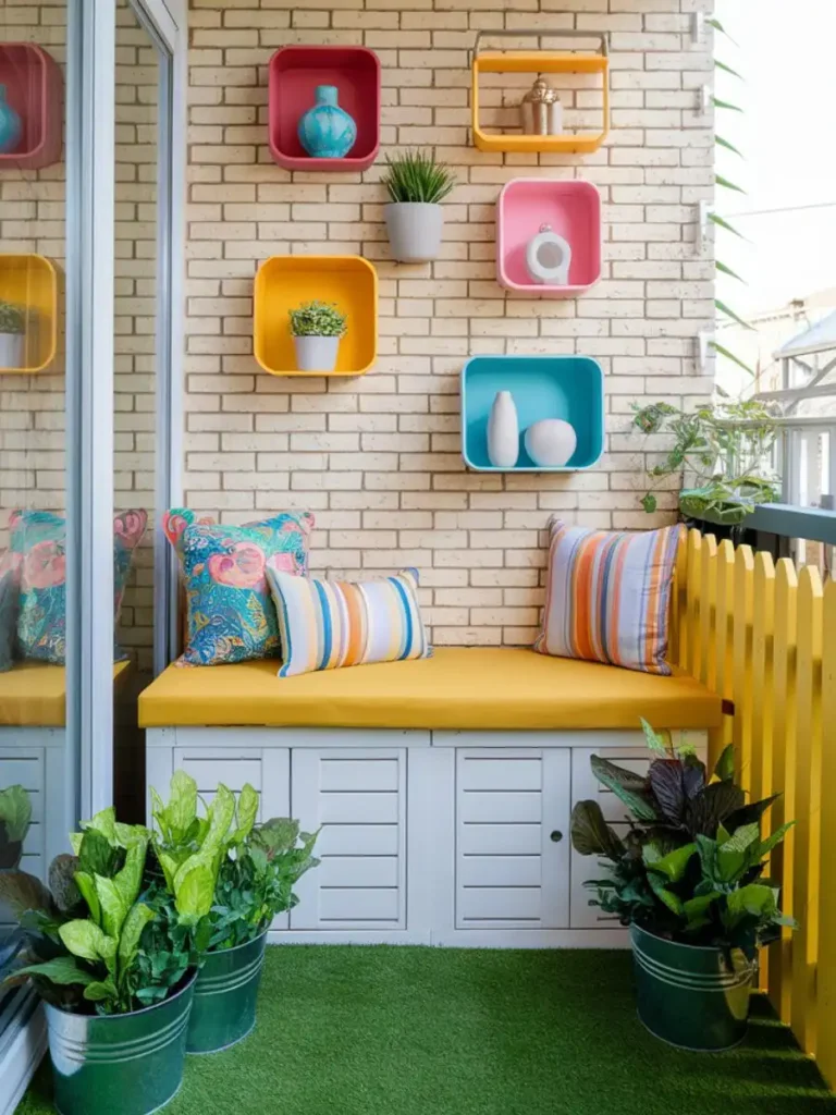 Colorful Balcony Retreat