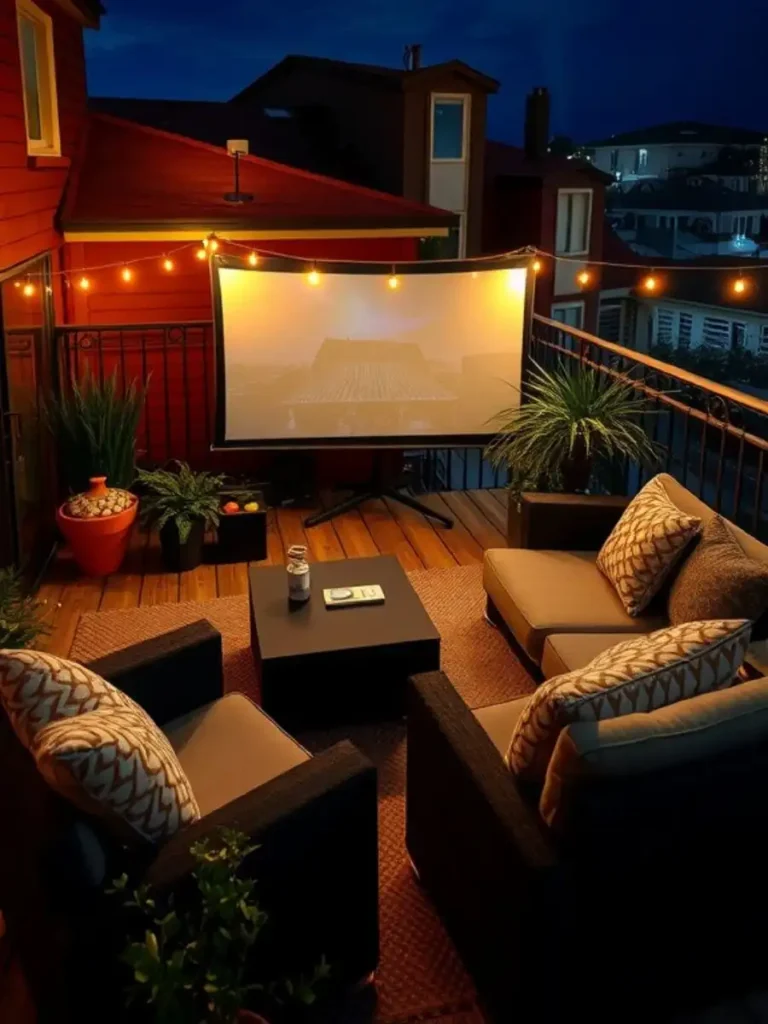 Intimate Movie Screening Area