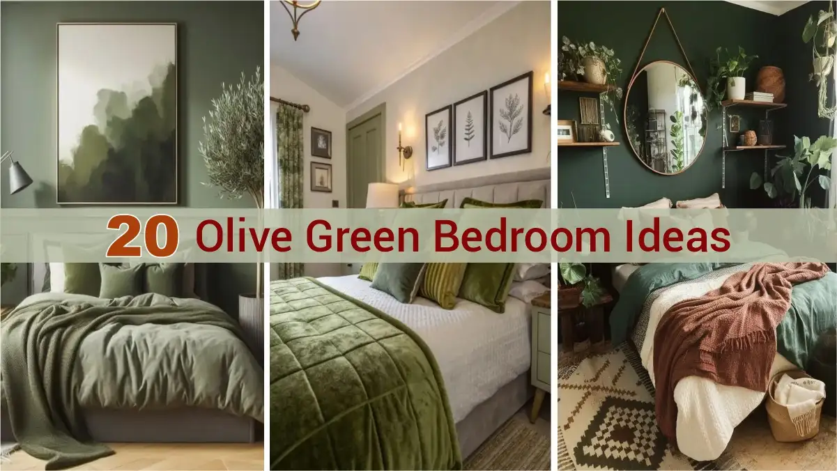 20 Olive Green Bedroom Ideas