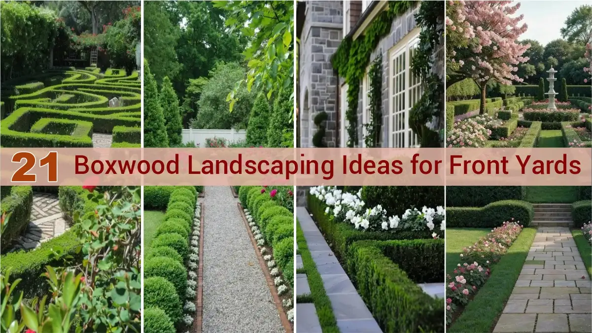 Creative Boxwood Landscaping Ideas For Front Yards