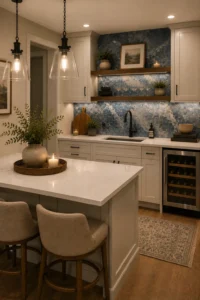 12 Marvelous Colorful Marble Kitchen Ideas That Feel Bold and Luxurious