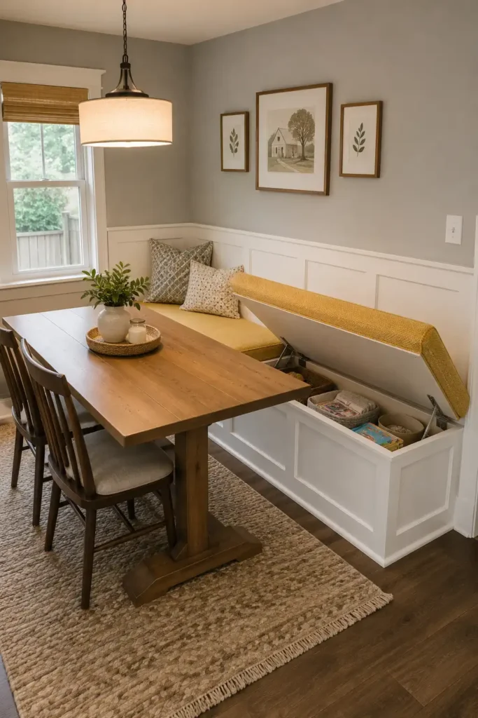 Built-In Storage Bench