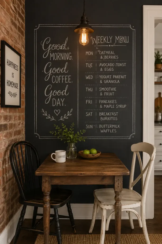 Chalkboard Wall Detail