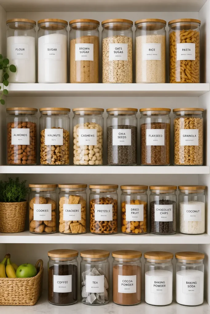 Clear Pantry Jars