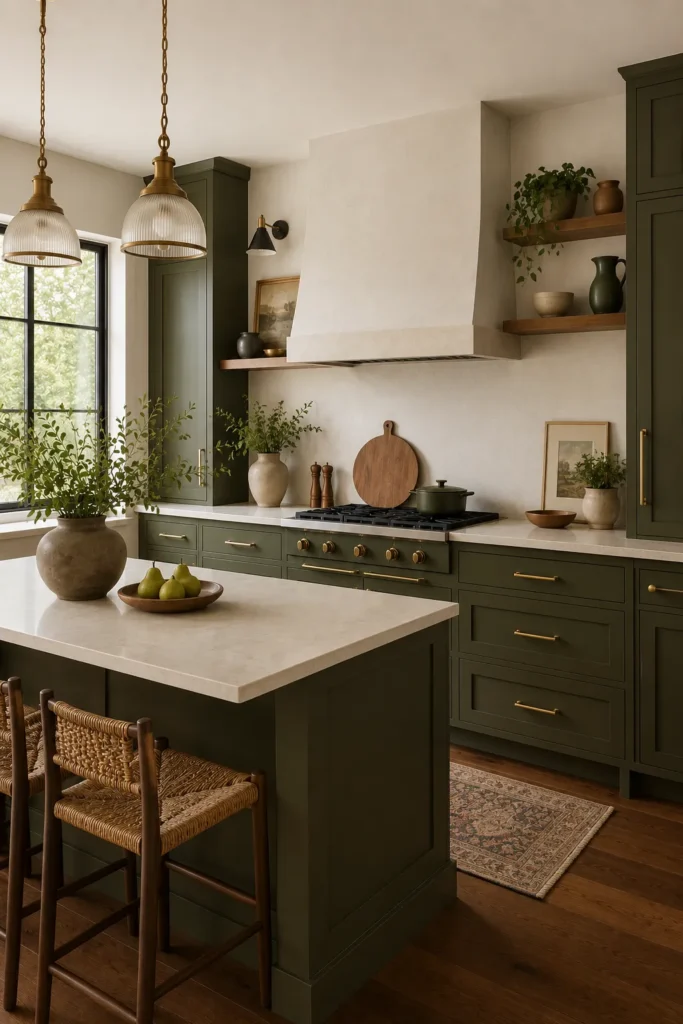 Deep Olive Green