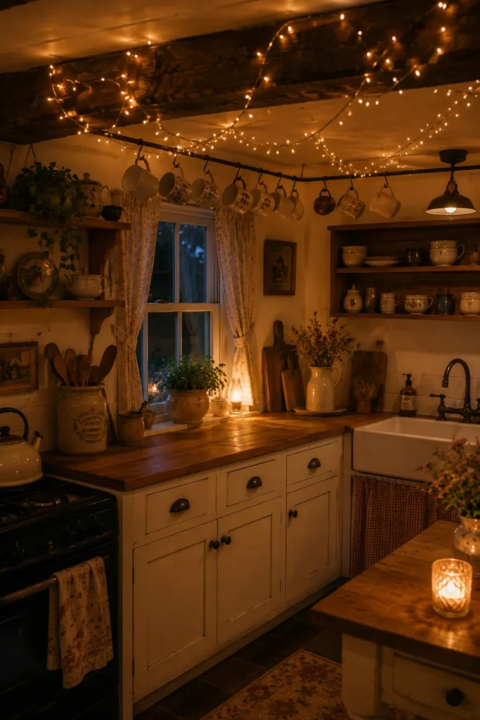 Fairy Light Ceiling Drape