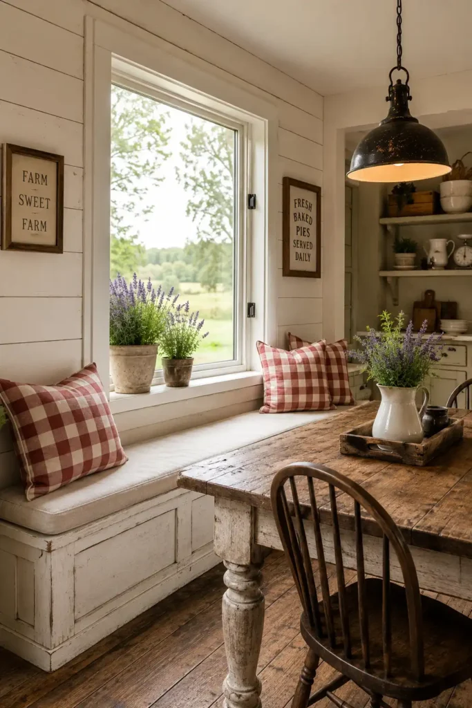 Farmhouse Window Bench