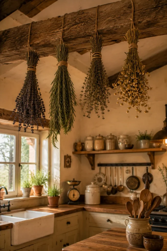 Hanging Dried Herb Bundles