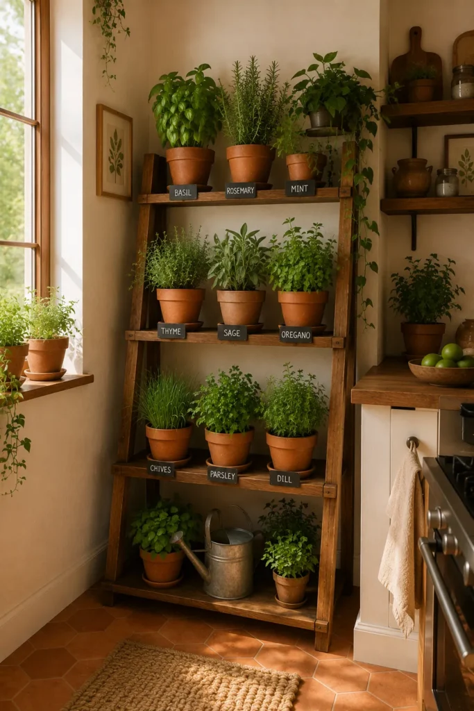 Indoor Herb Garden Corner