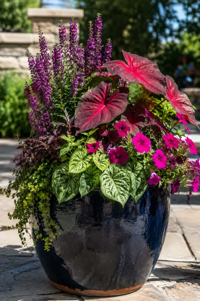 Jewel-Tone Drama Planter