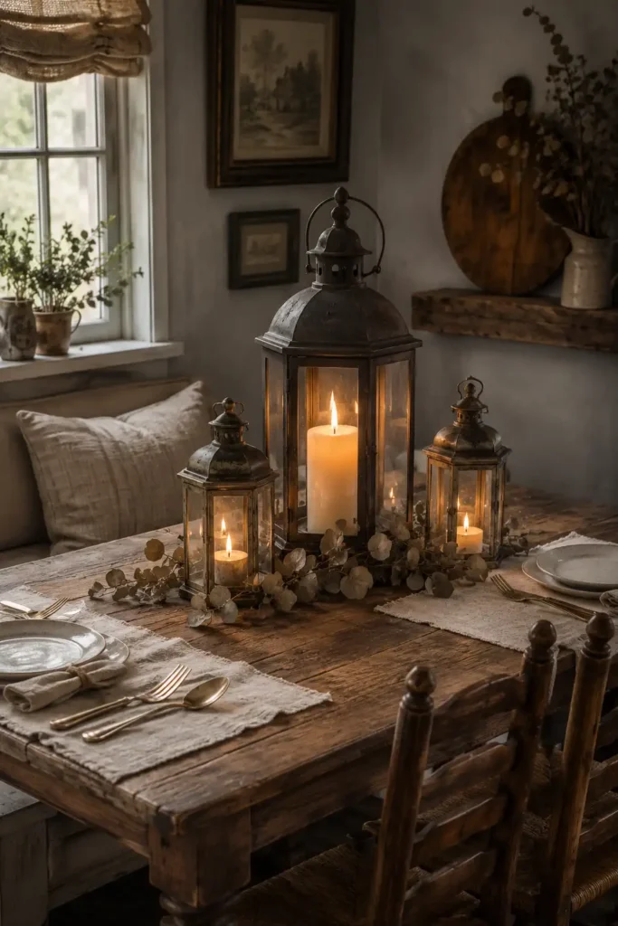 Lantern Centerpiece Table
