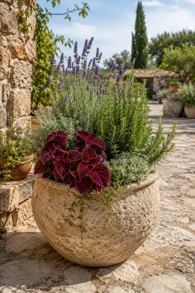 Lavender & Rosemary Mediterranean Planter