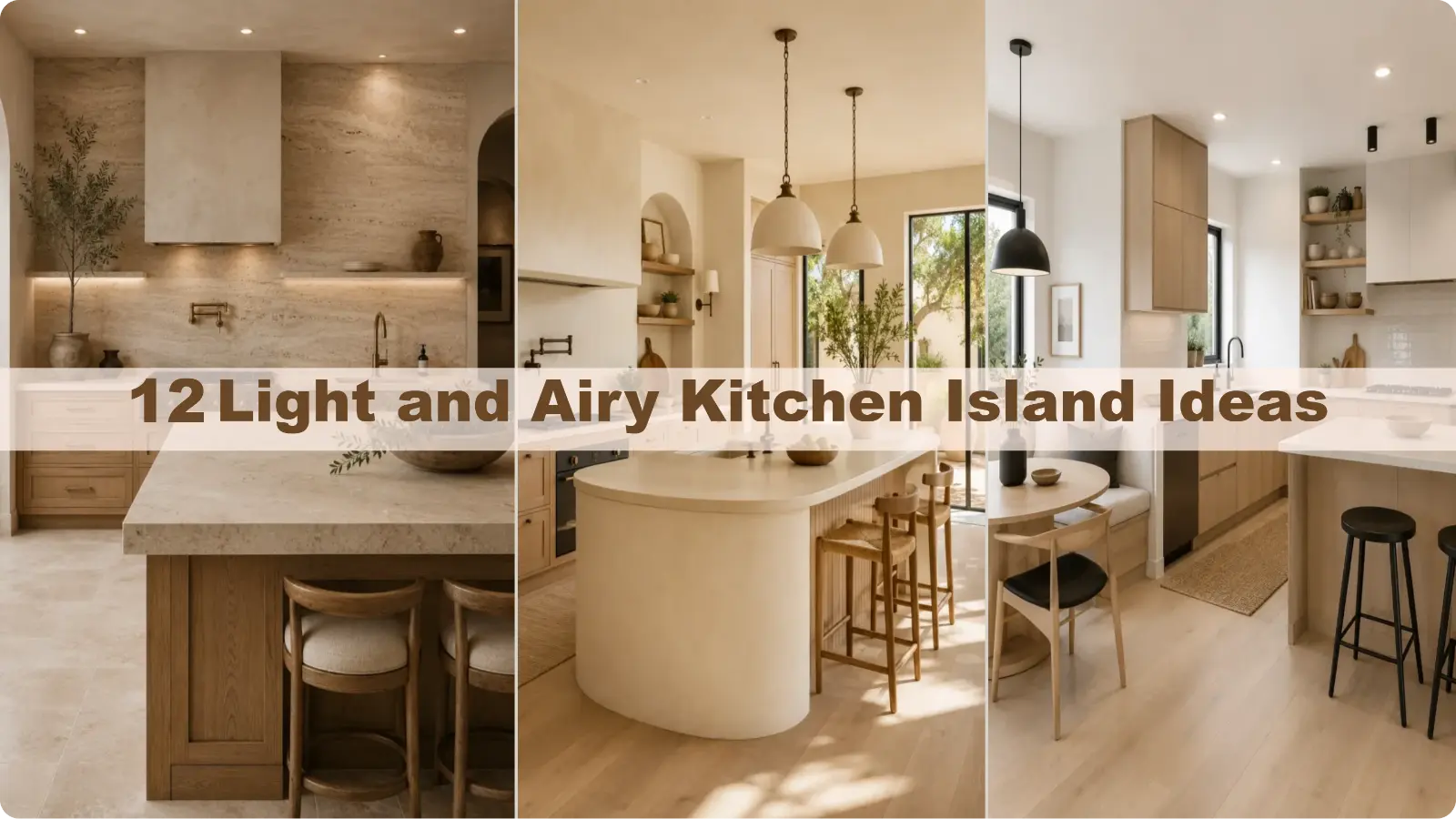 Light and Airy Kitchen Island Ideas