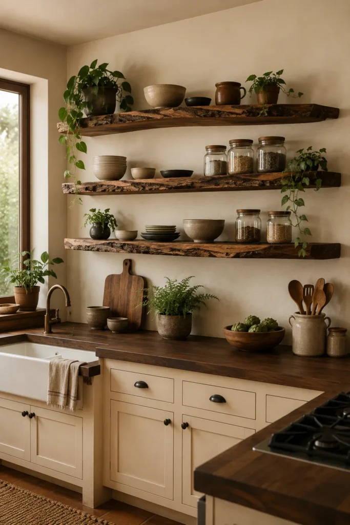 Live Edge Wooden Shelves