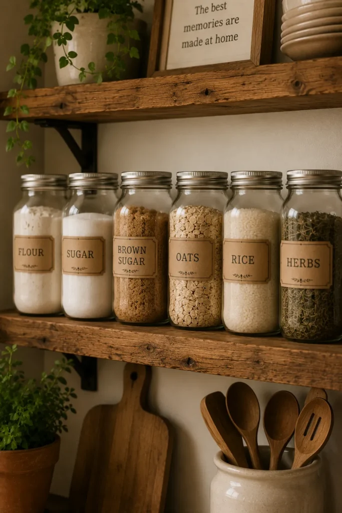 Mason Jar Storage