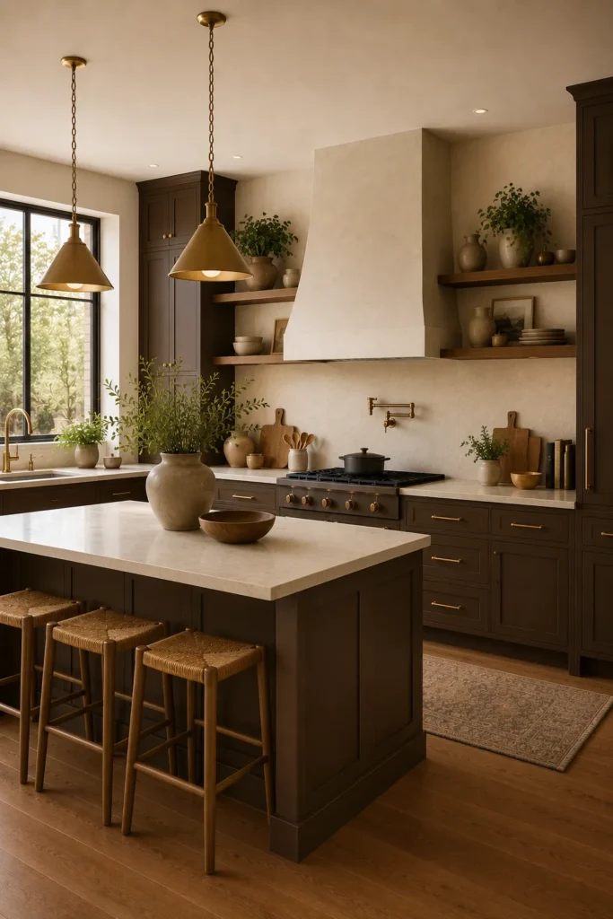 Mocha Brown Cabinets