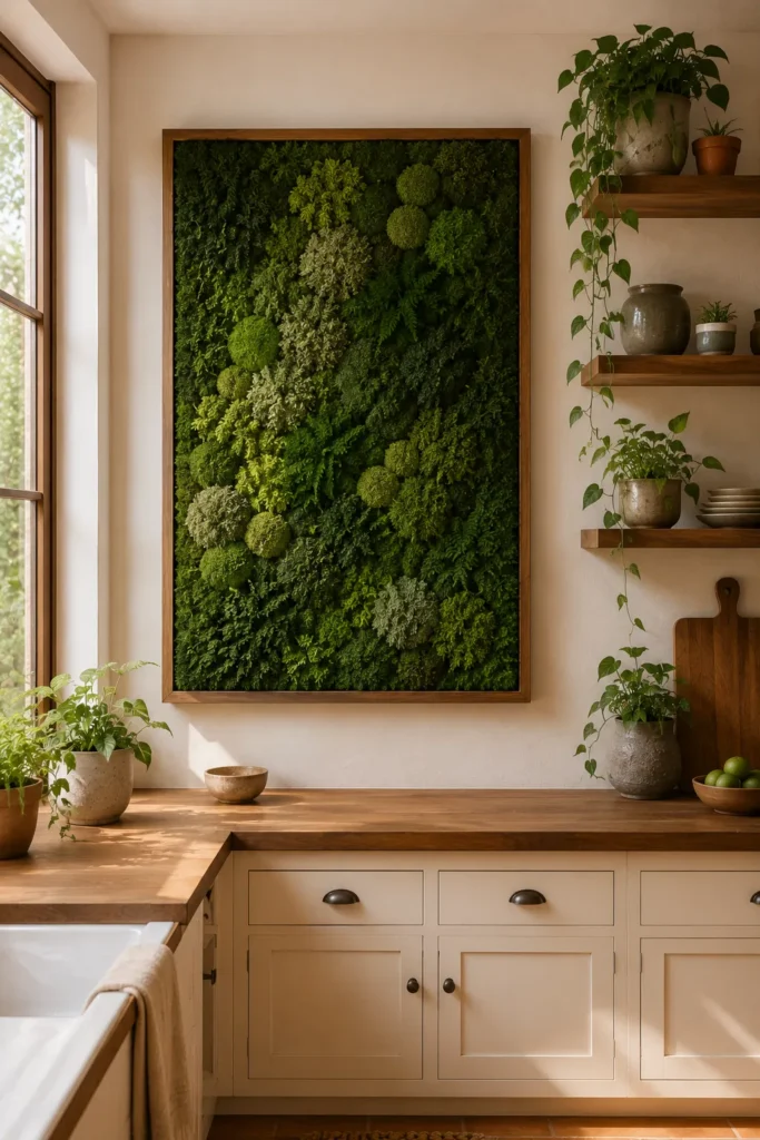 Moss and Plant Wall Panel