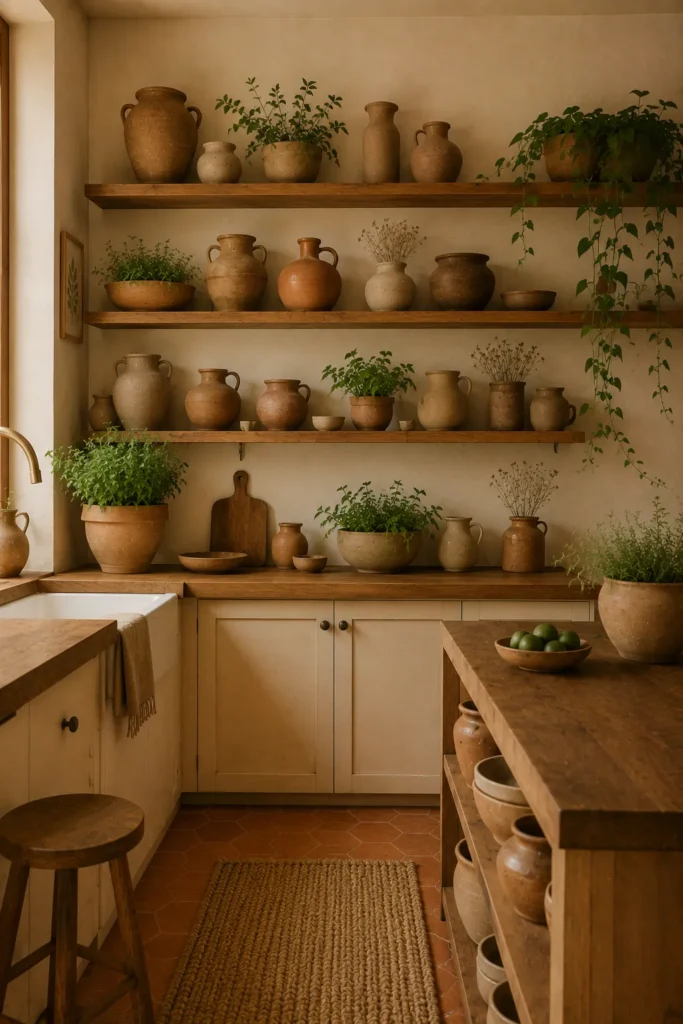 Natural Clay Pot Display