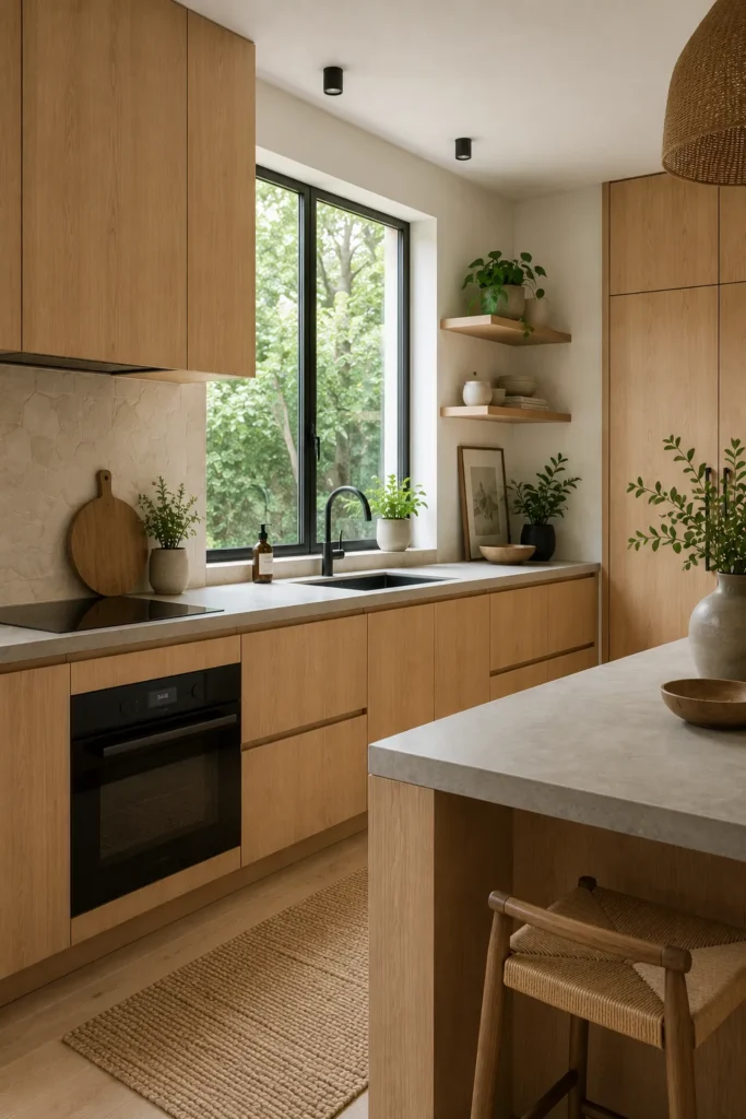 Natural Wood Cabinets