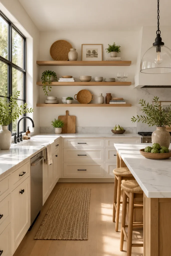 Open Wood Shelving