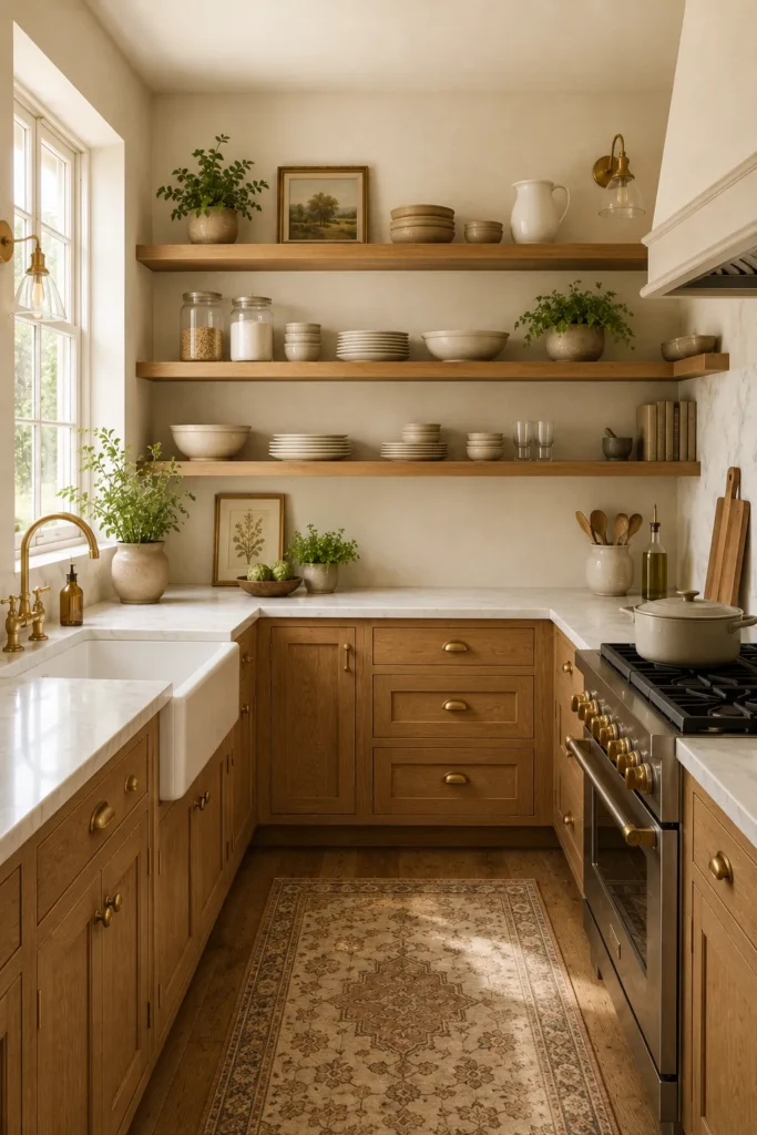 Open Wood Shelving