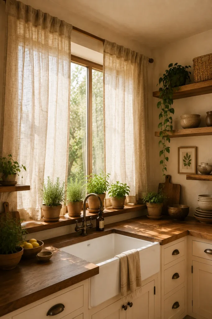 Raw Linen Window Treatments