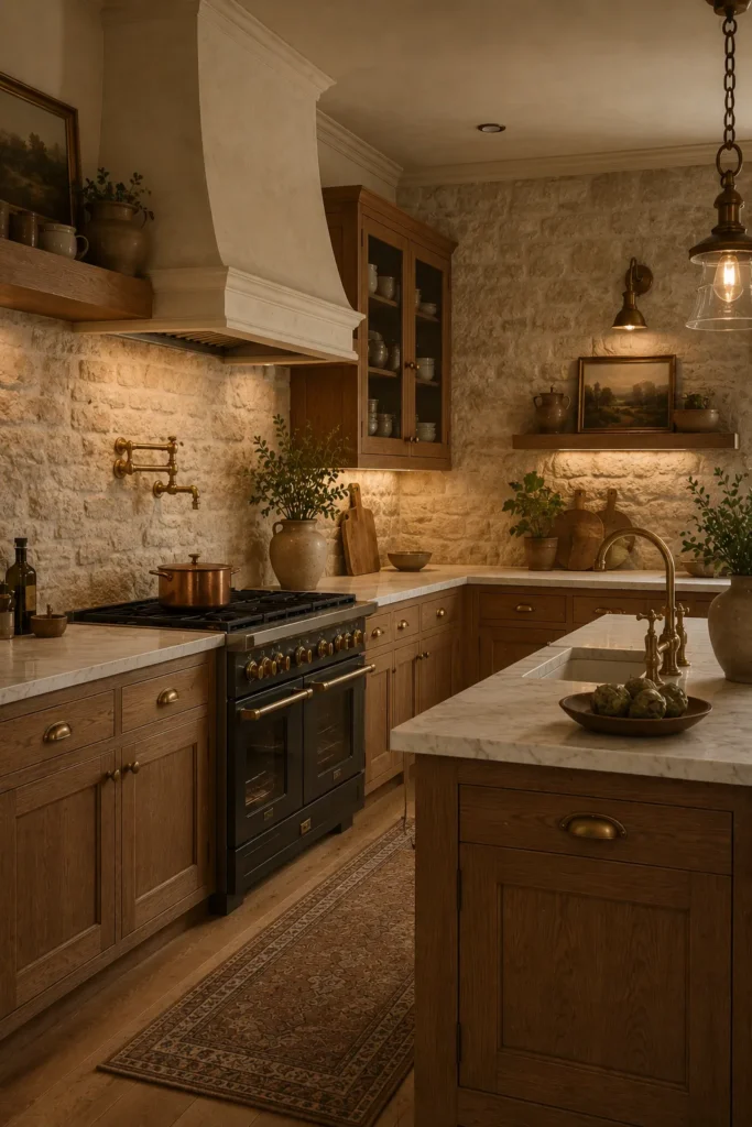 Stone Backsplash Walls