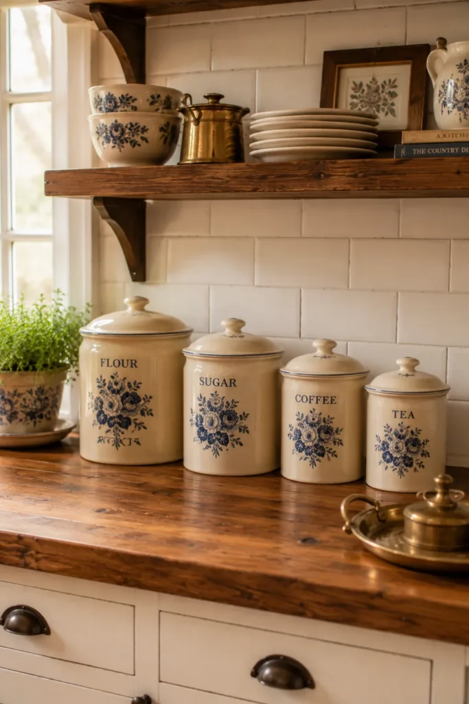 Vintage Ceramic Canister Set