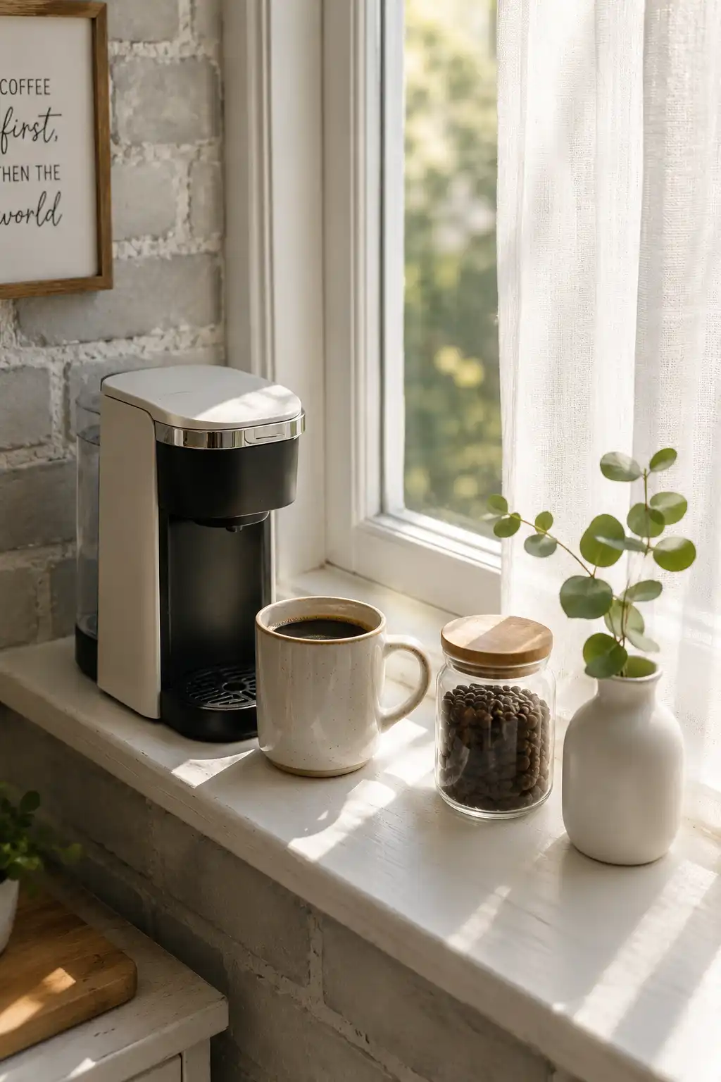 Windowsill Coffee Spot
