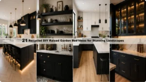 black kitchen cabinet featured
