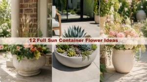 full sun container flower ideas
