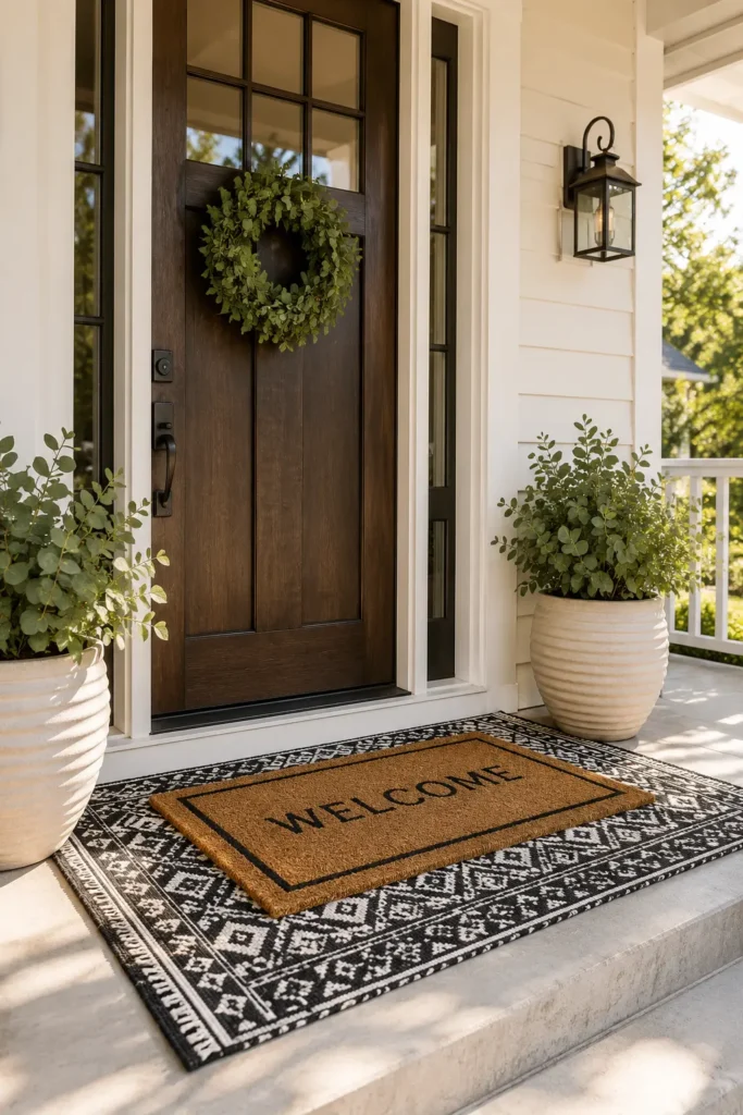 layered doormat