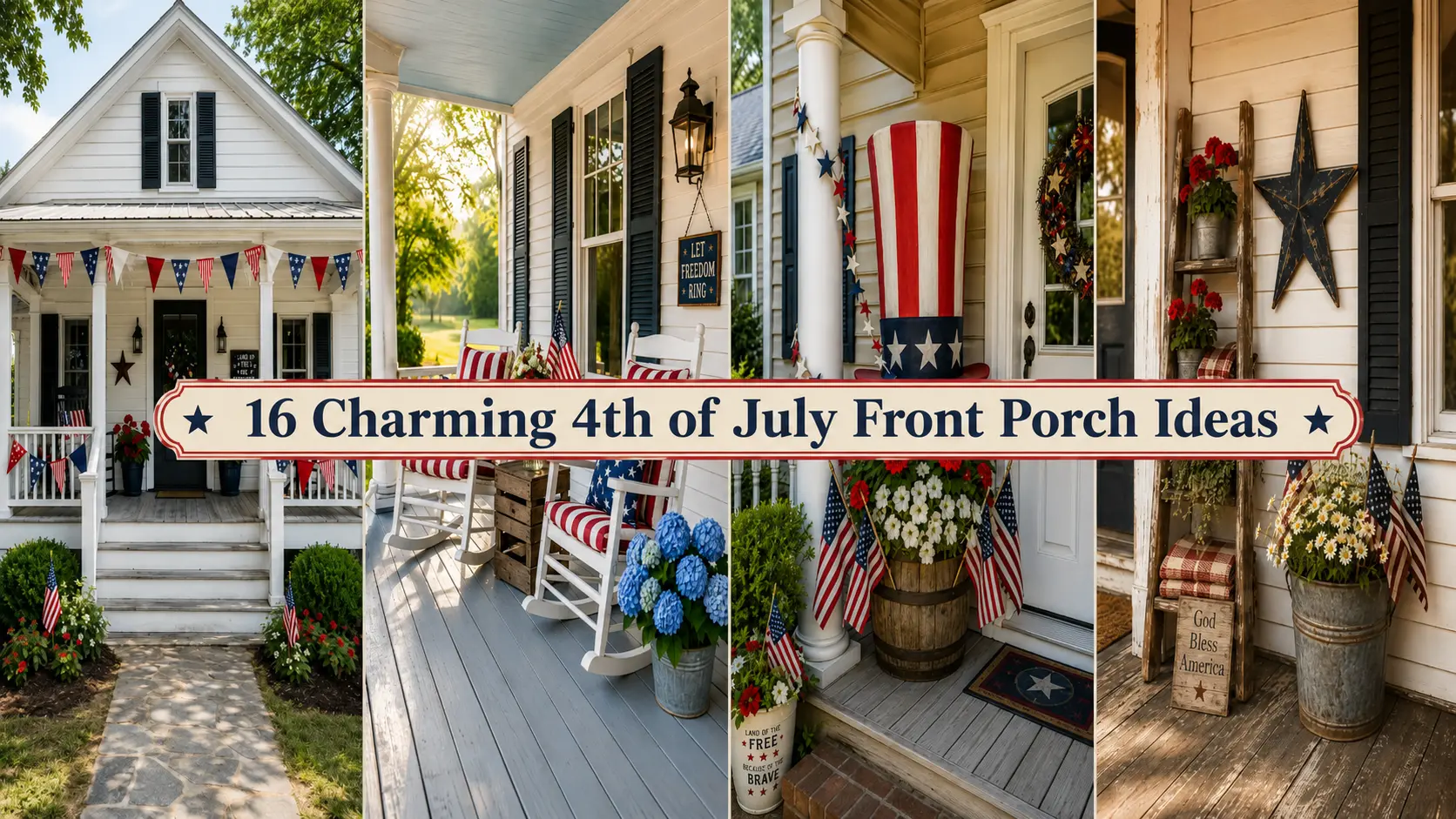 4th of July Front Porch Ideas