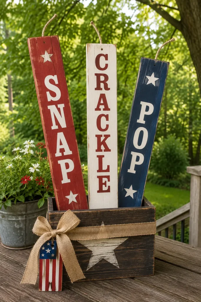 DIY Firework Signs