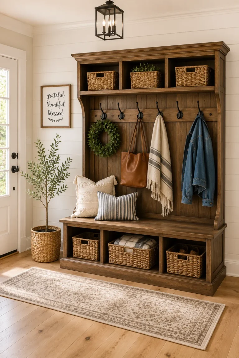 12 Smart Entryway Storage Ideas for a Clean and Organized Home 🚪🧺