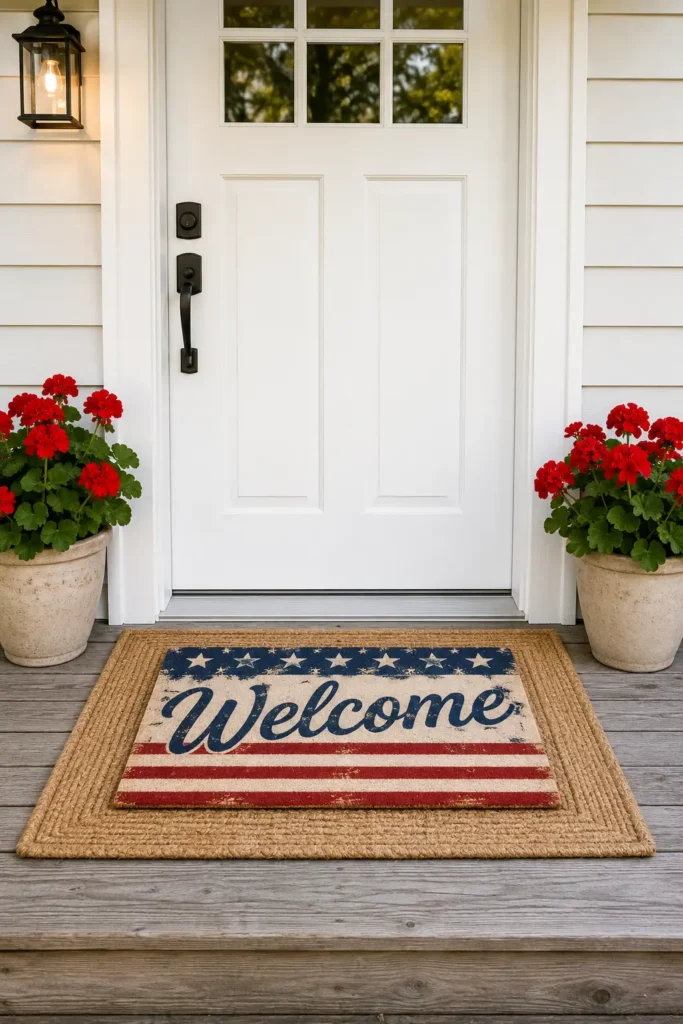 Layered Patriotic Doormat