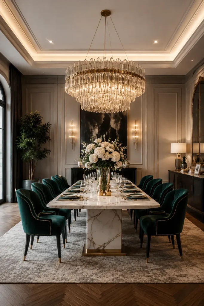 Luxury Dining Room Decor with High-End Details
