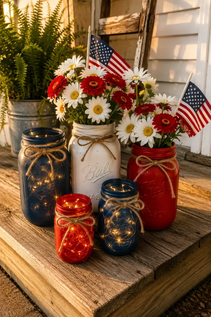 Mason Jar Cluster Display