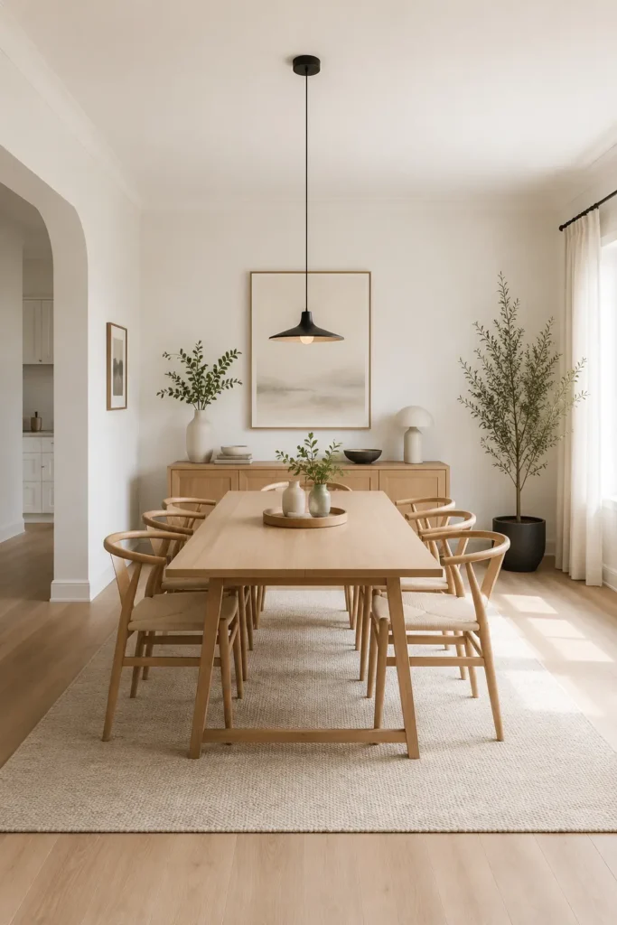 Minimalist Dining Room Decor for a Clean Look