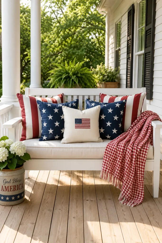 Patriotic Pillow Arrangement