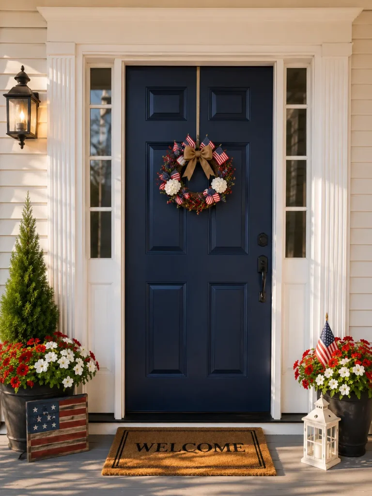 Patriotic Wreath Display