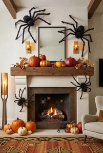 15 Modern Halloween Fireplace Decor Ideas for a Stylish Mantel