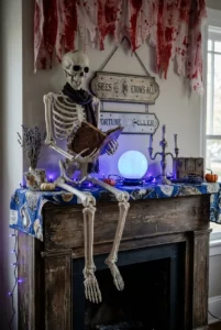 15 Spooky Mantel Decor Ideas to Turn Your Living Room Into Fall
