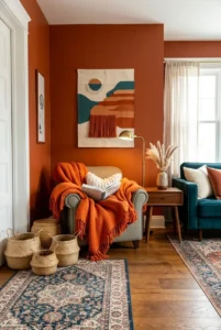 12 Burnt Orange Living Room Ideas to Create a Warm and Cozy Home
