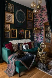 10 Stunning Whimsigoth Living Room Ideas for a Moody Vintage Vibe